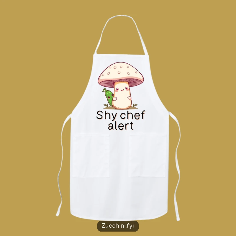 Funny Shy Zucchini Apron: Kitchen Fun for the Bashful Cook