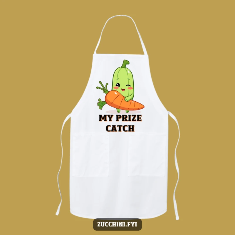 Funny Zucchini Apron: Cook with Veggie Humor and Style