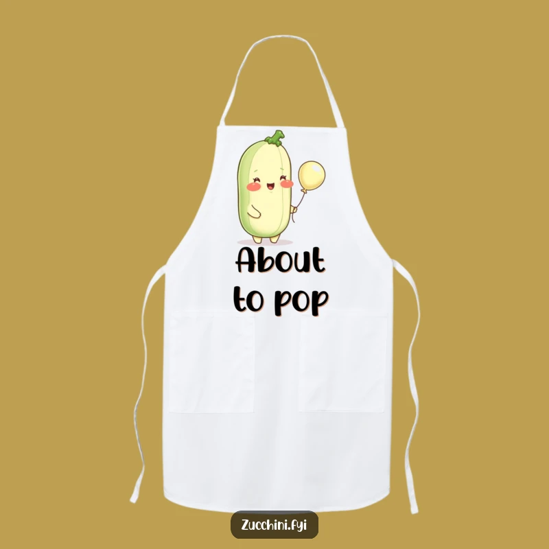 Funny Zucchini Balloon Apron: Cook Up Smiles with This Cheerful Kitchen Essential