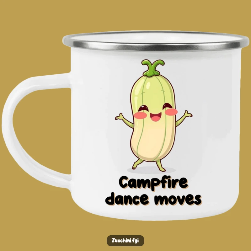 Funny Spiralized Zucchini Dance Camping Mug: Outdoor Merriment