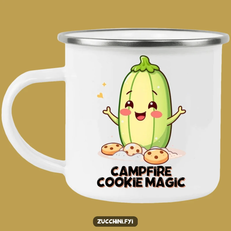 Funny Zucchini Baker Camping Mug - Durable & Hilarious Outdoor Baking Mug