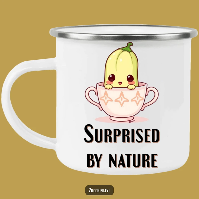 Funny Zucchini Campfire Surprise Mug: Quirky Gift for Outdoor Fun