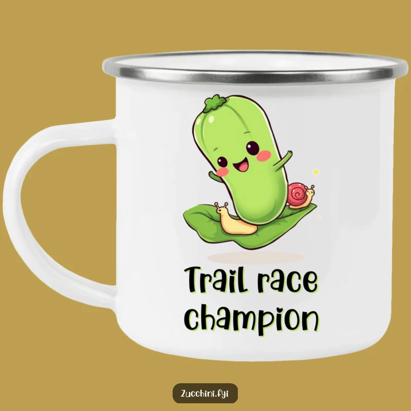 Funny Zucchini Snail Camping Mug: Enjoy Slow Sips on Your Adventure