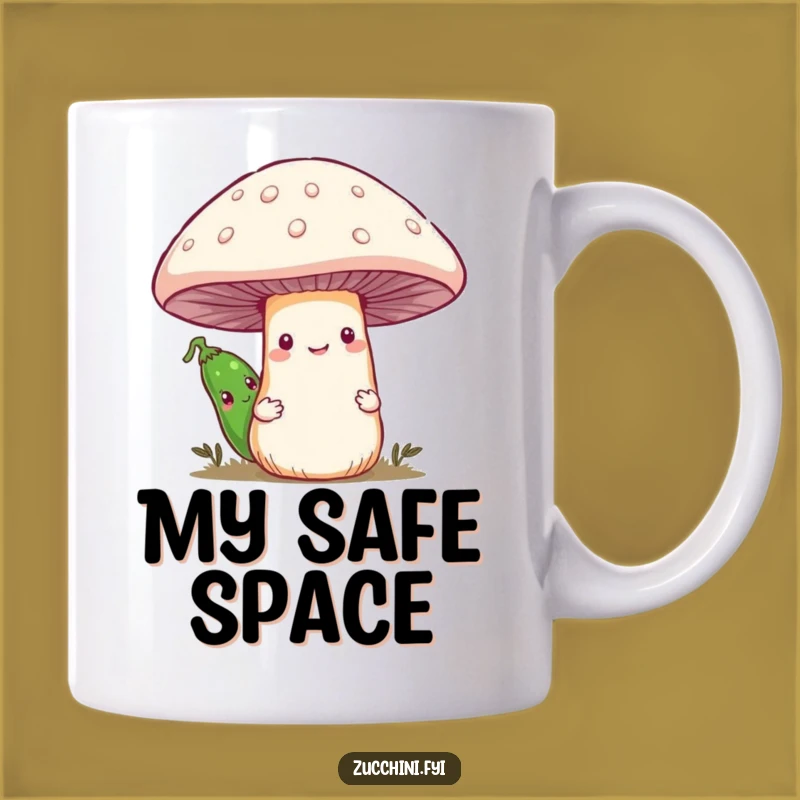Funny Shy Zucchini Mushroom Mug: A Hilarious and Cute Gift for Vegetable Lovers