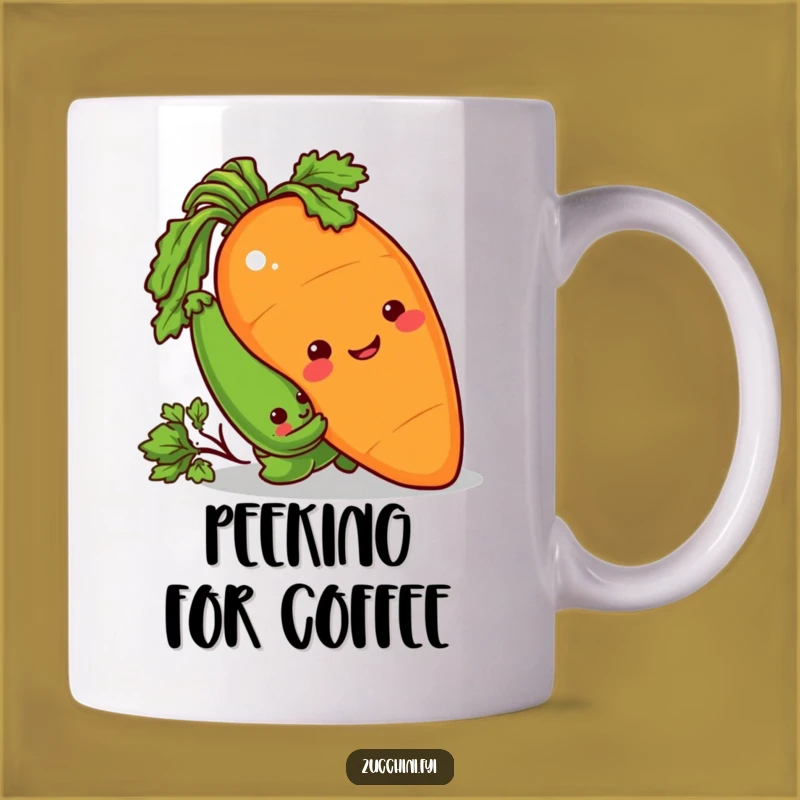 Funny Veggie Heist Mug: Sneaky Zucchini & Carrot Prank, Perfect Funny Gift for Gardeners