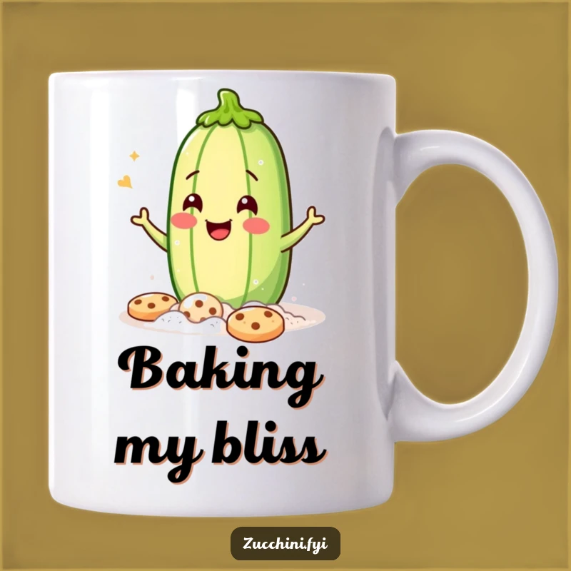 Funny Zucchini Baker Mug - Hilarious Cookie Baking Veggie Gift