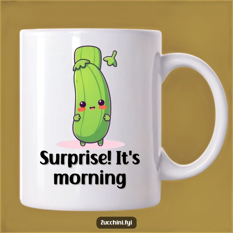 Funny Zucchini Exclamation Mug: Surprise Veggie - Hilarious Gift for Foodies