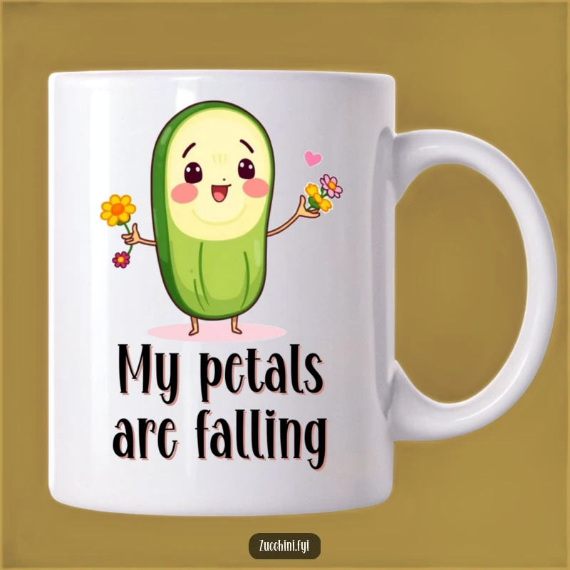 Funny Zucchini Flower Juggler Mug: A Hilarious Gift for Veggie Lovers