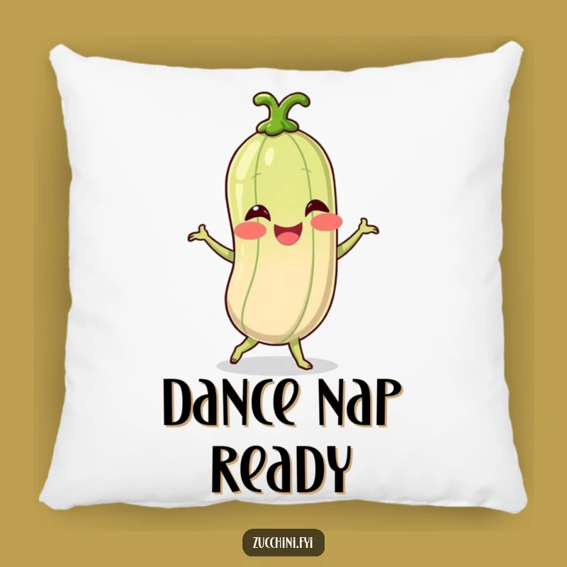 Funny Spiralized Zucchini Dance Pillow: Cuddle Up with Comedy
