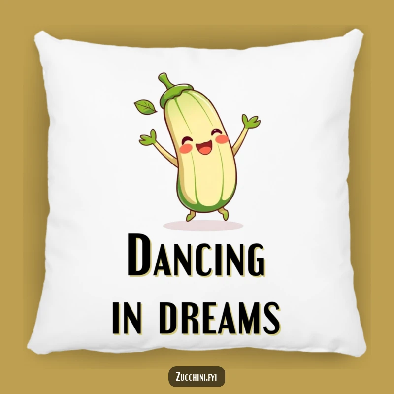 Funny Zucchini Pillow: Soft Dancing Veggie Cushion, Perfect Cozy Humorous Gift