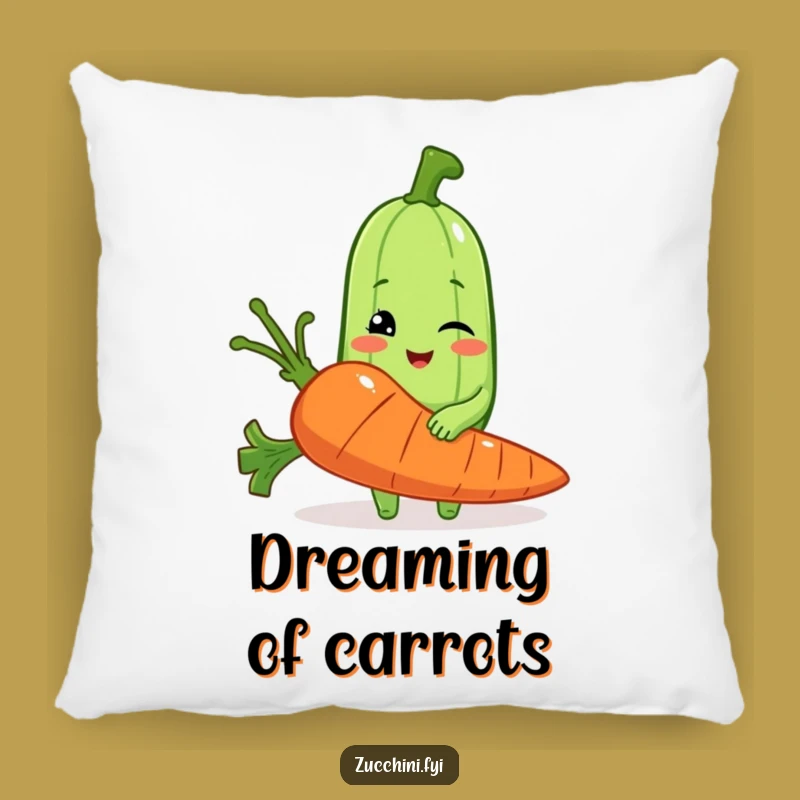 Funny Zucchini Pillow: Cozy Up with Veggie Humor and Comfort
