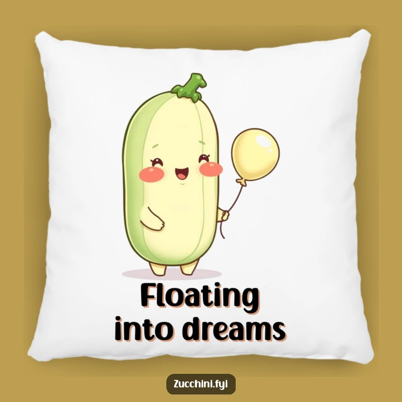 Funny Zucchini Balloon Pillow: Snuggle Up with This Adorable, Cheerful Vegetable