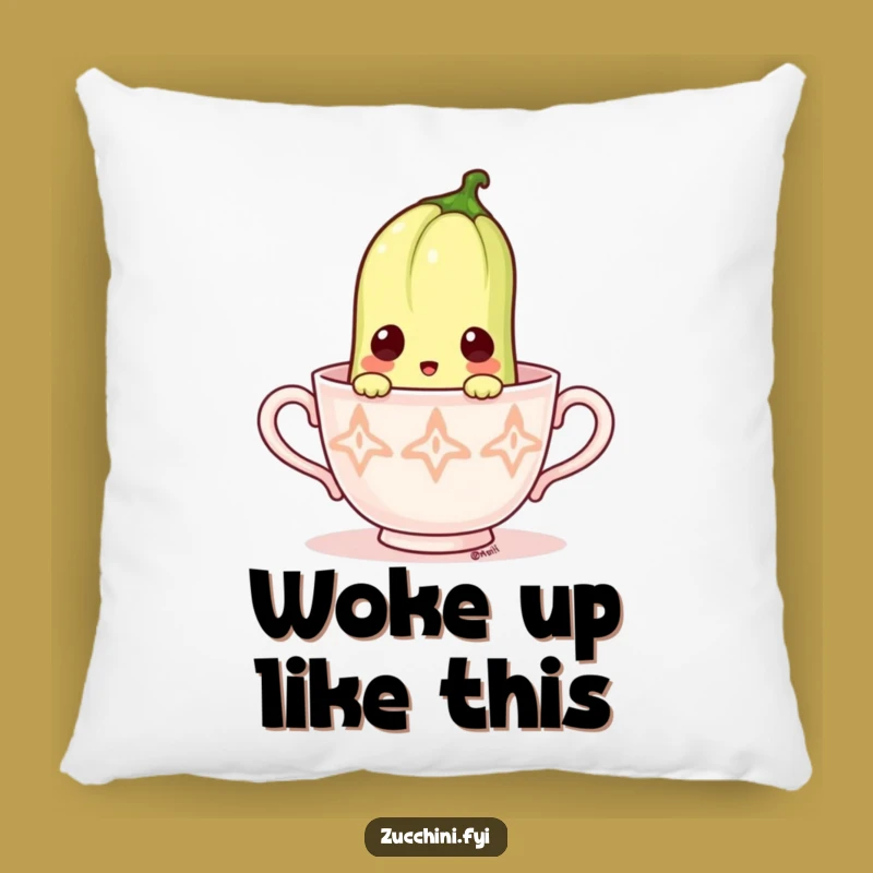 Funny Zucchini Surprise Pillow: Comfy, Humorous Accent for Cozy Nooks