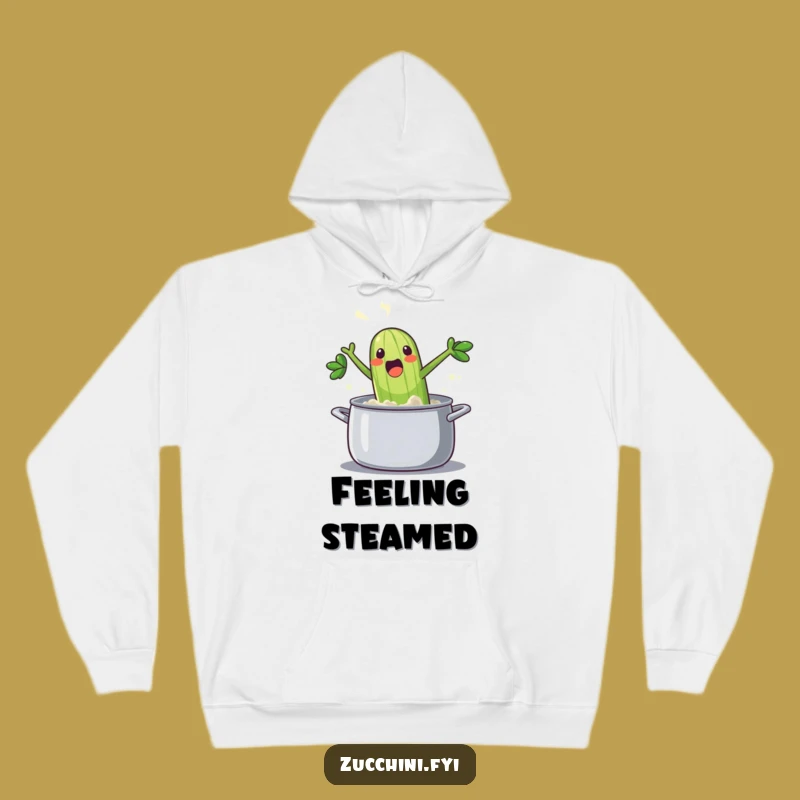 Funny Zucchini Steam Hoodie: Cozy & Hilarious Vegetable Apparel