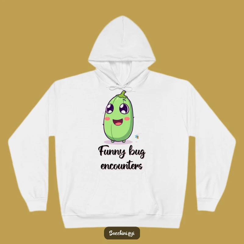 Funny Laughing Zucchini Hoodie: Cozy Nighttime Humor Gift