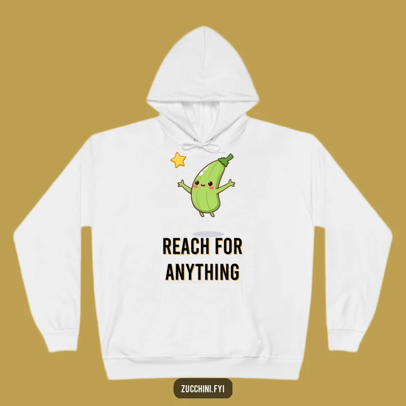 Funny Jumping Zucchini Star Catcher Hoodie: Cozy Up with Your Dreams!