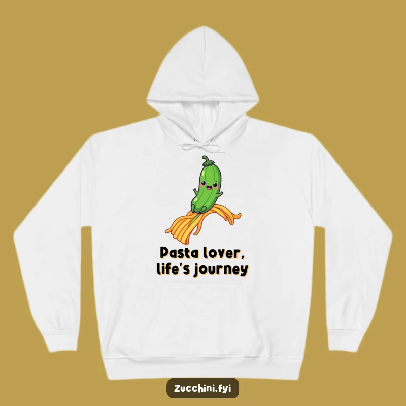 Funny Pasta Rainbow Zucchini Hoodie - Cozy Dreamer's Sweatshirt