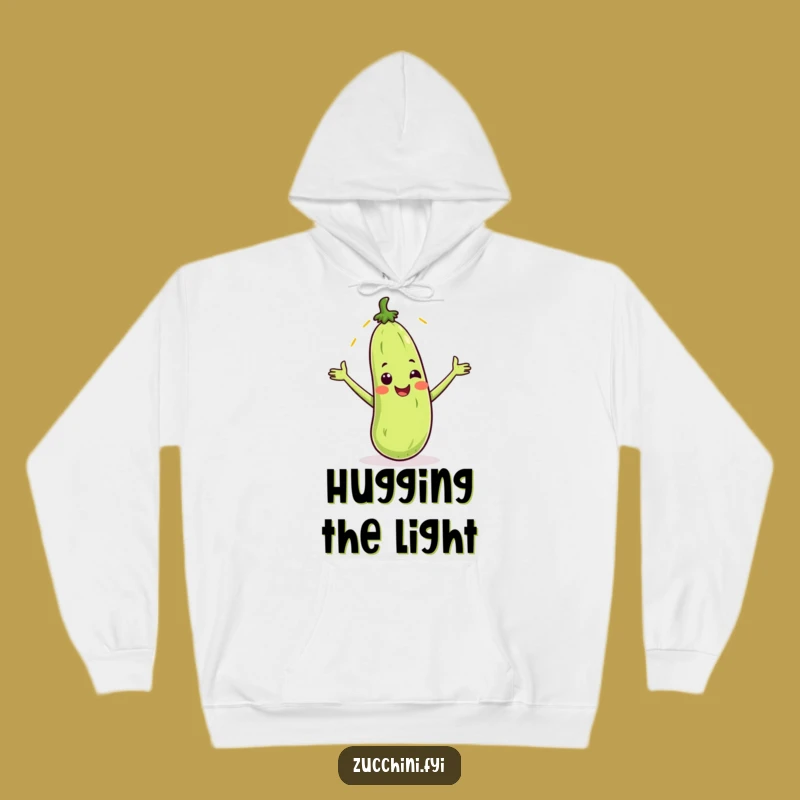 Funny Zucchini Sunbeam Hoodie: Cozy Sunny Veggie Sweatshirt, Perfect Warm & Humorous Gift
