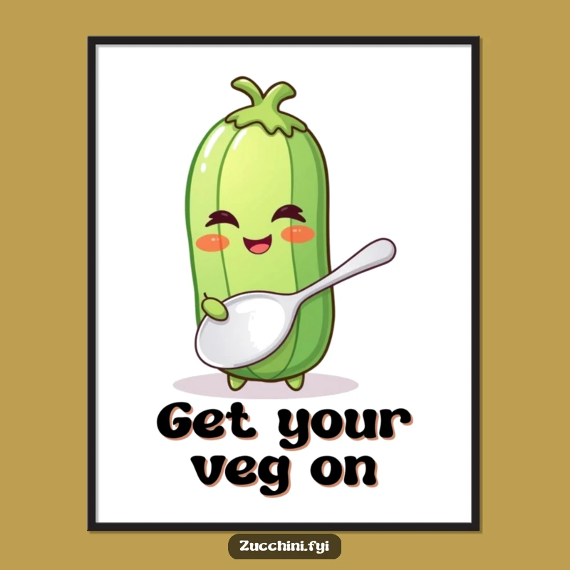Free Printable Zucchini Art: Silly Humor Downloadable Wall Decor for Kitchens