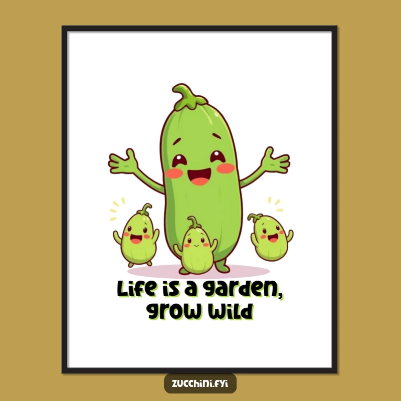 Free Printable Wall Art: Juggling Zucchini Humor for a Hilarious Downloadable Decor!