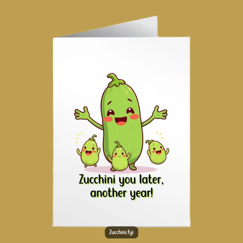 Free Printable Birthday Card: Juggling Zucchini Fun for a Hilarious Downloadable Gift!
