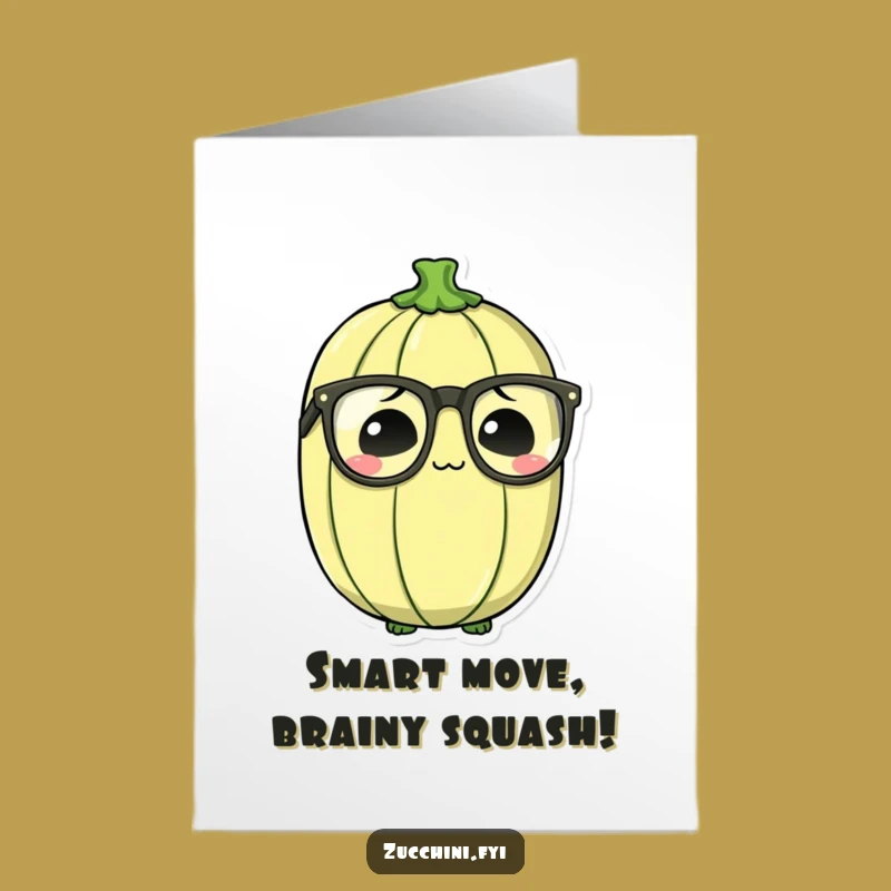 Free Printable Congrats Card: Bewildered Zucchini Specs Funny Downloadable Gift