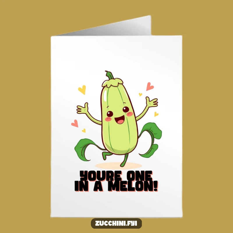 Free Printable Congrats Card: Zucchini Dancer for Big Wins