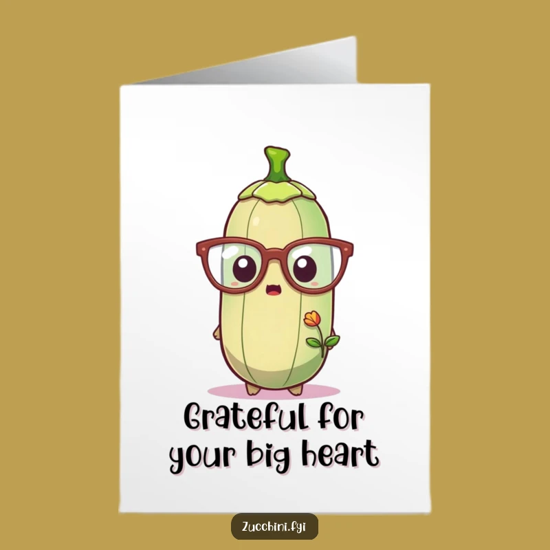 Free Printable Thank You Card: Zucchini Sprout Gratitude Download for Tiny Miracles!