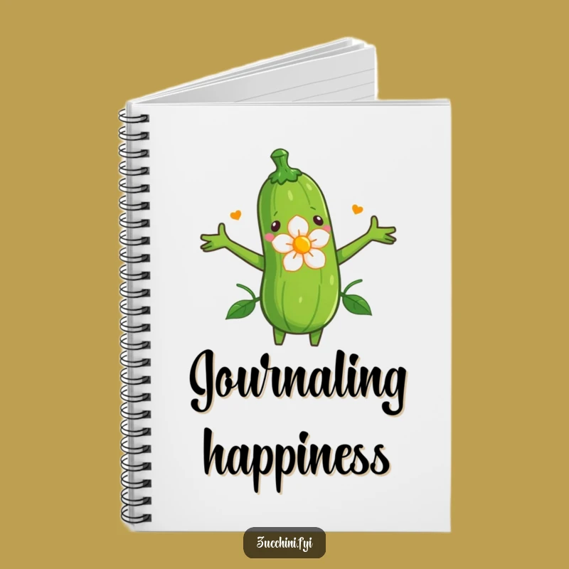 Funny Zucchini Flower Embrace Notebook: Record Nature's Beauty - Perfect Funny Gift