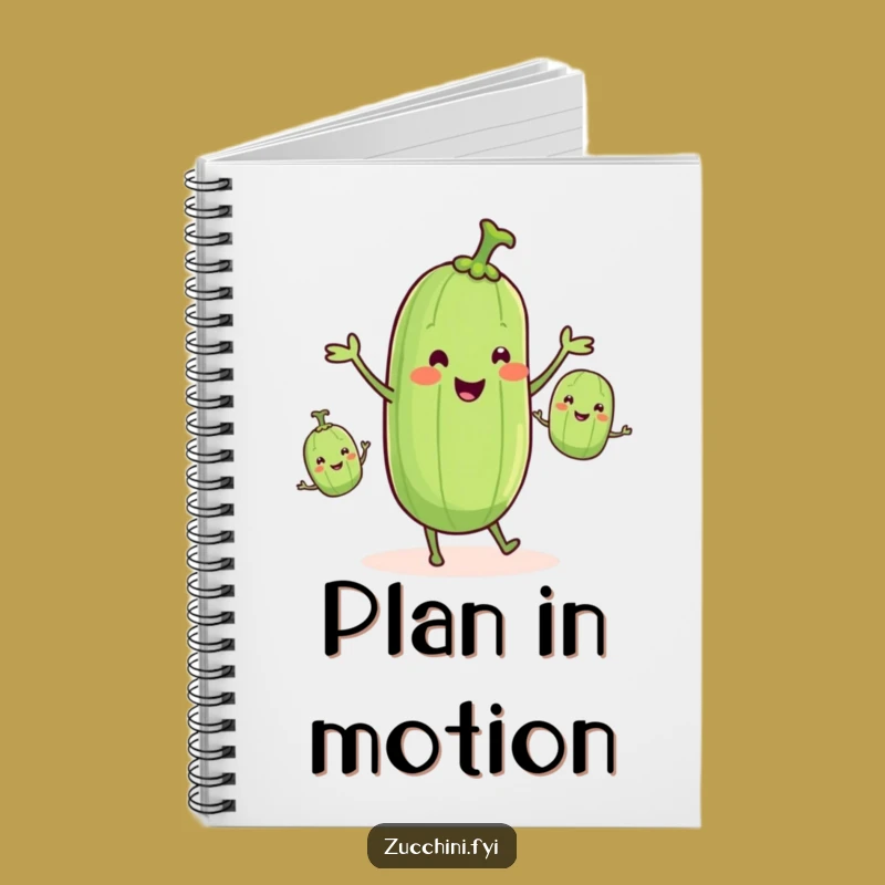 Funny Zucchini Notebook: Veggie Juggling Journal, Humorous Cover, Gift