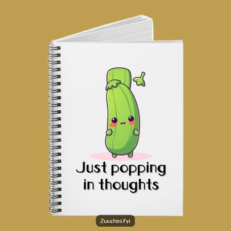 Funny Zucchini Exclamation Notebook: Veggie Surprise Journal - Hilarious Gift