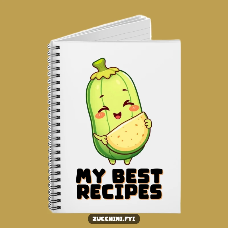 Funny Zucchini Generous Ideas Notebook: Winking Veggie Journal, Gift for Writers