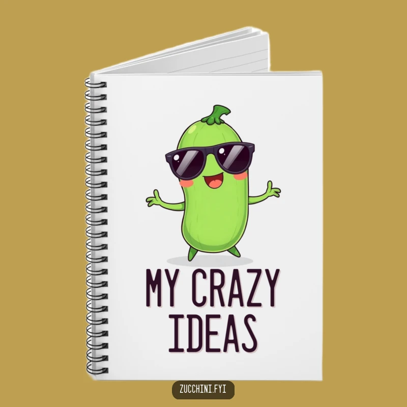 Funny Zucchini Dance Journal: Groovy Notebook Gift for Fun Ideas