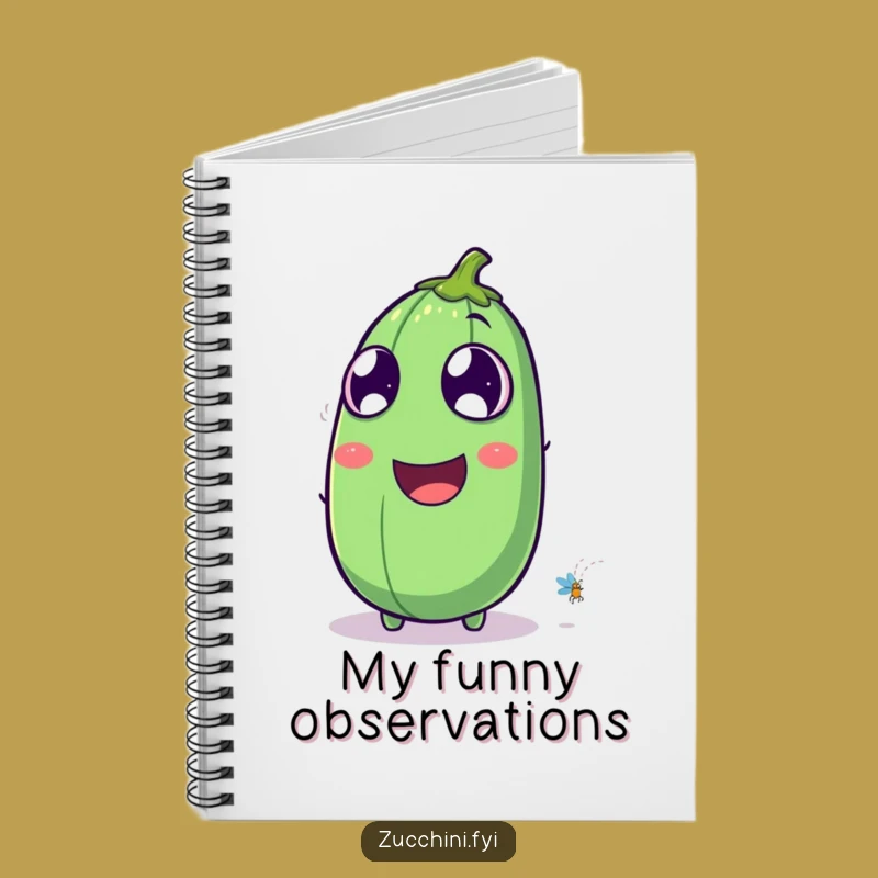 Funny Laughing Zucchini Notebook: Journal Your Giggles