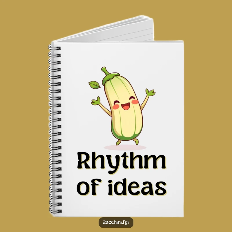 Funny Zucchini Notebook: Joyful Dancing Veggie Journal, Perfect Gift for Notes