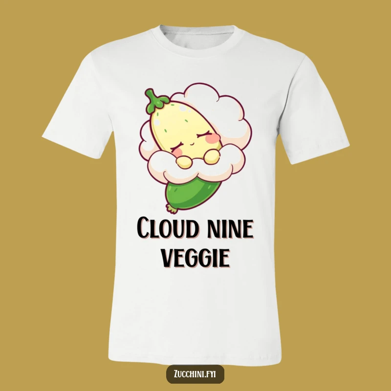 Funny Sleepy Zucchini T-Shirt: Dreamy Veggie Comfort Gift