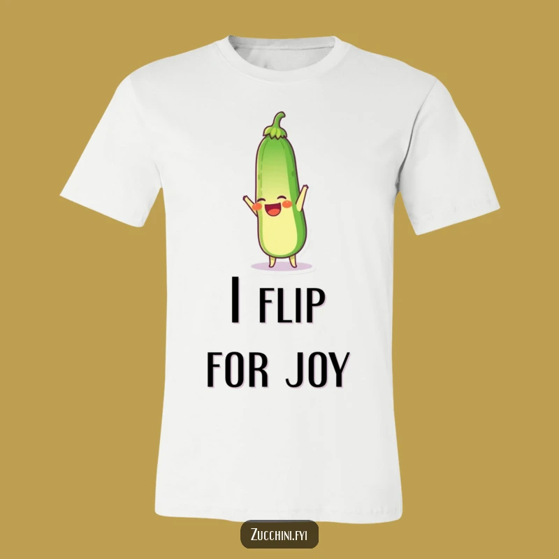 Funny Zucchini Handstand T-Shirt: Wear Your Upside-Down Humor