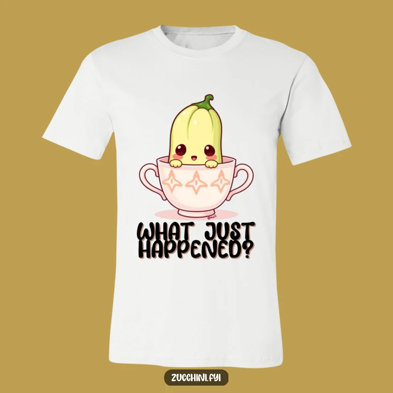 Funny Zucchini Tea Surprise T-Shirt: Quirky Gift for Amused Souls