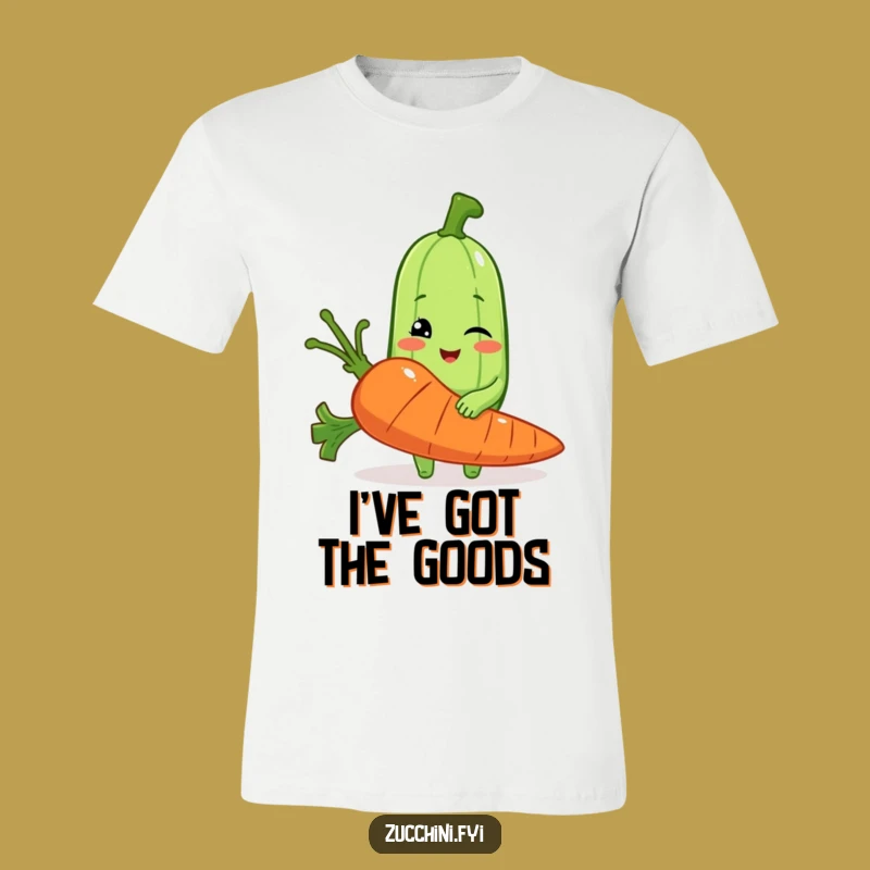 Funny Zucchini Carrot T-Shirt: Witty Veggie Humor for Your Wardrobe