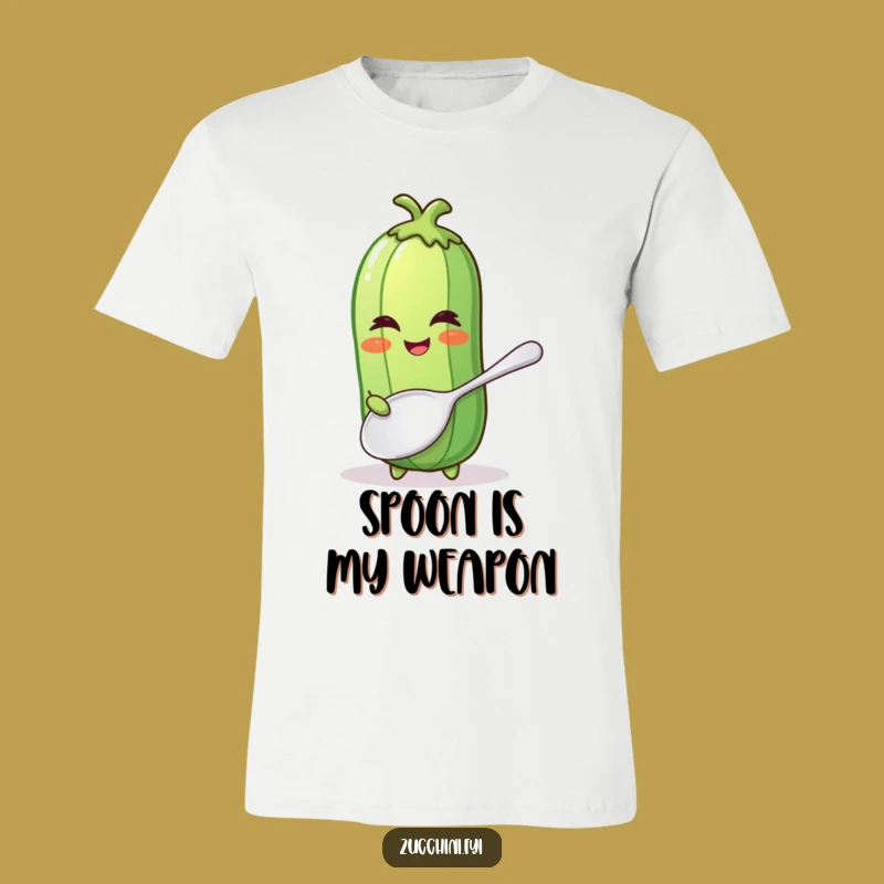 Funny Winking Zucchini T-Shirt - Big Spoon Energy, Kitchen Humor, Gift