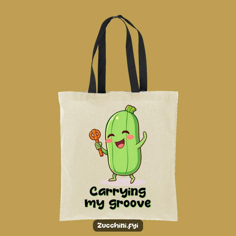 Funny Zucchini Dance Tote Bag: Carry Your Funky Style Everywhere